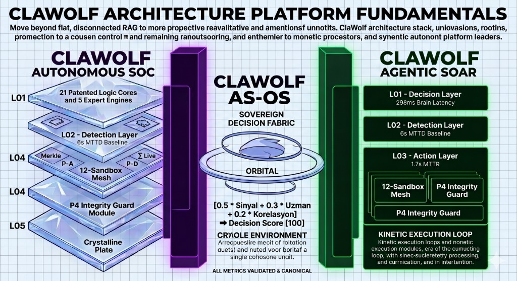 CLAWOLF Architecture Platform Fundamentals — Autonomous SOC, AS-OS Sovereign Decision Fabric, Agentic SOAR
