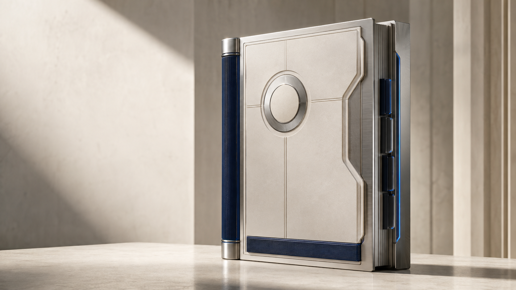 Authoritative institutional folio — knowledge device with indexed, governed reference surface.