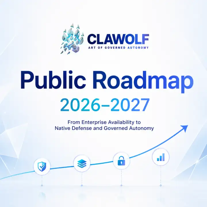 Clawolf Public Roadmap 2026–2027 — From Enterprise Availability to Native Defense and Governed Autonomy